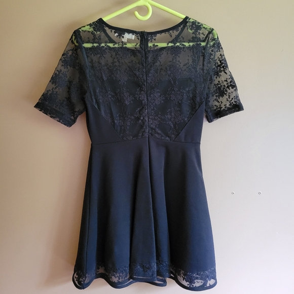 Little Black Lace Top Dress - Picture 2 of 3